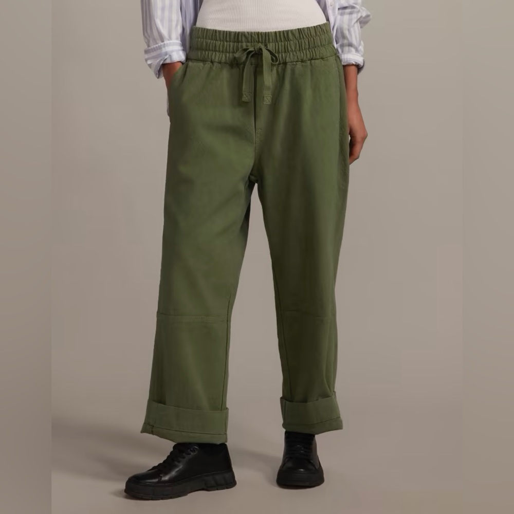 NEW Everlane Womens The Canvas Organic Cotton Pull On Pant Black Size S - Picture 16 of 16